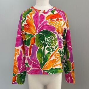 Gorman Dandelion Sweater Vibrant Colourful Floral Abstract Design Size AU6/XS/2